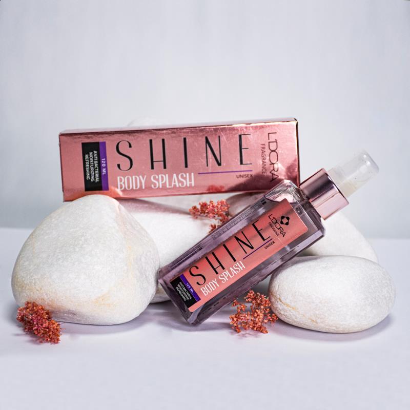 اسپری خوشبوکننده بدن مدل Shine لدورا فرگرنس 120 میلی لیتر