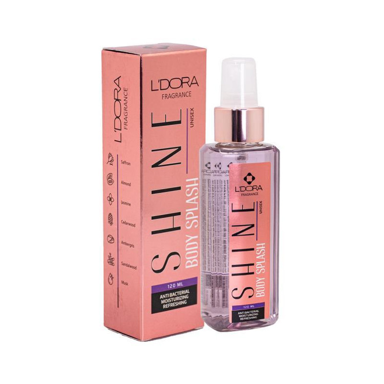 اسپری خوشبوکننده بدن مدل Shine لدورا فرگرنس 120 میلی لیتر
